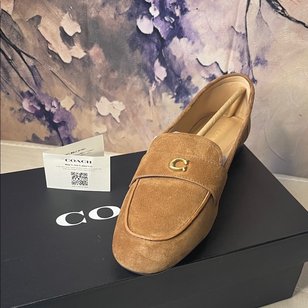 Coach Tan Sculpted C Loafers - Picture 4 of 10